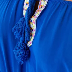 Boho Off Shoulder Maxi Jurk Kobalt -Exporteren Dames Glam Winkel Boho Off Shoulder Maxi Jurk Kobalt 586x900 1