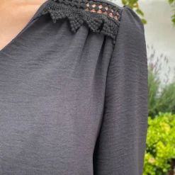 Boho V-Hals Jurk Zwart 18 Boho V-Hals Jurk Zwart -Exporteren Dames Glam Winkel Boho V Hals Jurk Zwart close 586x900 1