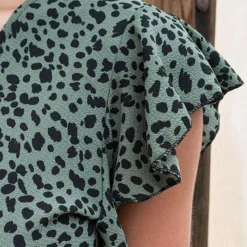 Cheetah Jurk Midi Legergroen 15 Cheetah Jurk Midi Legergroen -Exporteren Dames Glam Winkel Cheetah Jurk Midi Legergroen 586x900 1