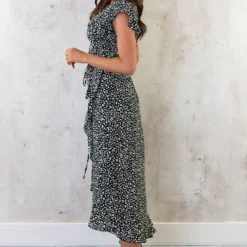 Cheetah Jurk Midi Zwart 11 Cheetah Jurk Midi Zwart -Exporteren Dames Glam Winkel Cheetah Jurk Midi Zwart 3 586x900 1