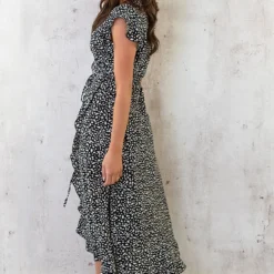 Cheetah Jurk Midi Zwart 12 Cheetah Jurk Midi Zwart -Exporteren Dames Glam Winkel Cheetah Jurk Midi Zwart 4 586x900 1