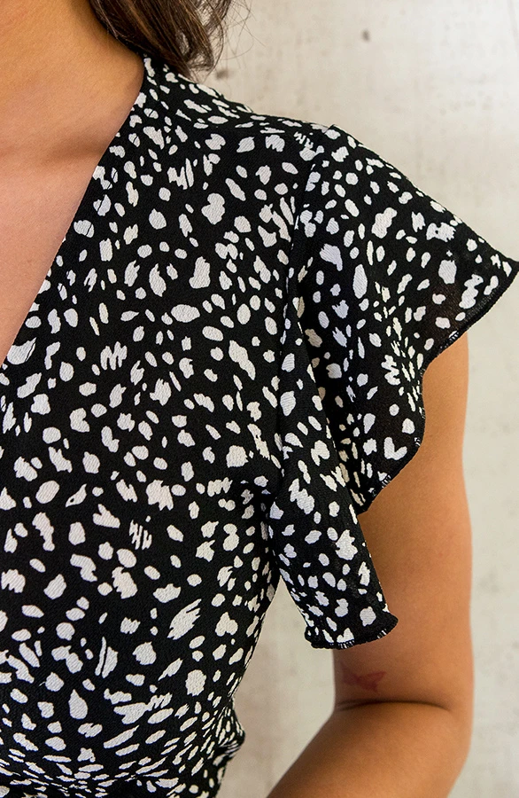 Cheetah Jurk Midi Zwart 7 Cheetah Jurk Midi Zwart - Afbeelding 7