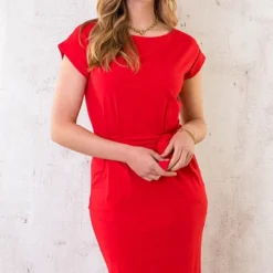 Femme Fatale Jurk Rood -Exporteren Dames Glam Winkel Femme Fatale Jurk Rood 2 586x900 2