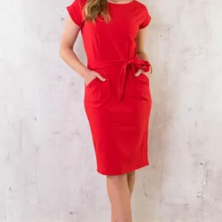 Femme Fatale Jurk Rood -Exporteren Dames Glam Winkel Femme Fatale Jurk Rood 6 586x900 2