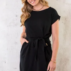 Femme Fatale Jurk Zwart -Exporteren Dames Glam Winkel Femme Fatale Jurk Zwart 3 586x900 2