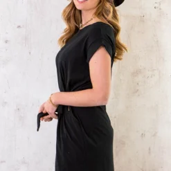 Femme Fatale Jurk Zwart -Exporteren Dames Glam Winkel Femme Fatale Jurk Zwart 5 586x900 2