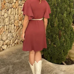 Florence Jurk Dust Roze 2.0 -Exporteren Dames Glam Winkel Florence Jurk Dust Roze 2 4 586x900 1