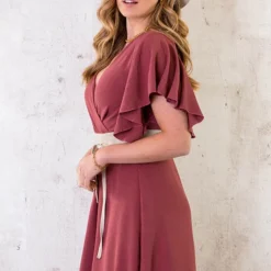 Florence Jurk Dust Roze 2.0 -Exporteren Dames Glam Winkel Florence Jurk Dust Roze 2 5 1 586x900 1