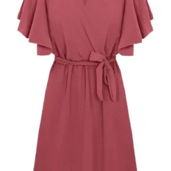 Florence Jurk Dust Roze 2.0 -Exporteren Dames Glam Winkel Florence Jurk Dust Roze 2.0 586x900 2