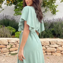 Florence Jurk Mint 2.0 -Exporteren Dames Glam Winkel Florence Jurk Mint 2 3 586x900 1