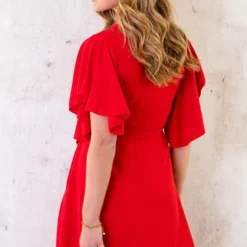 Florence Jurk Rood 2.0 22 Florence Jurk Rood 2.0 -Exporteren Dames Glam Winkel Florence Jurk Rood 2.0 5 586x900 1