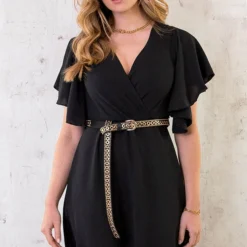 Florence Jurk Zwart 2.0 -Exporteren Dames Glam Winkel Florence Jurk Zwart 2.0 3 586x900 1