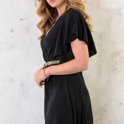 Florence Jurk Zwart 2.0 -Exporteren Dames Glam Winkel Florence Jurk Zwart 2.0 4 586x900 1