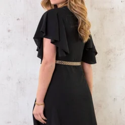 Florence Jurk Zwart 2.0 -Exporteren Dames Glam Winkel Florence Jurk Zwart 2.0 5 586x900 1