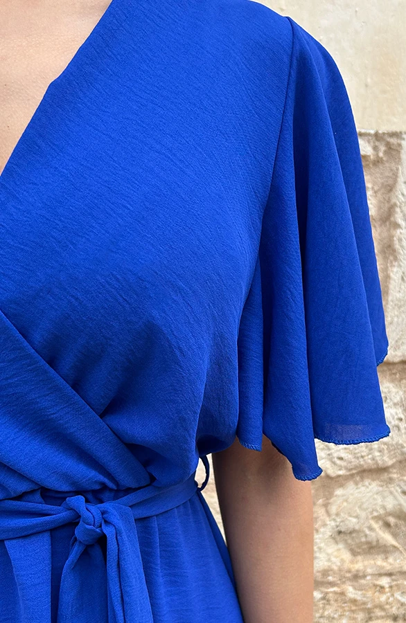 Florence Midi Jurk Kobalt 6 Florence Midi Jurk Kobalt - Afbeelding 6