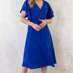 Florence Midi Jurk Kobalt 17 Florence Midi Jurk Kobalt -Exporteren Dames Glam Winkel Florence Midi Jurk Kobalt 2 586x900 1