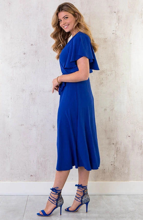 Florence Midi Jurk Kobalt 9 Florence Midi Jurk Kobalt - Afbeelding 9