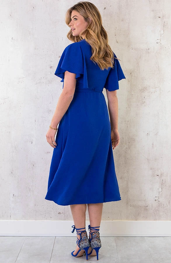 Florence Midi Jurk Kobalt 10 Florence Midi Jurk Kobalt - Afbeelding 10