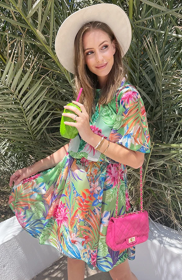 Jungle Jurk Multicolor