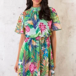Jungle Jurk Multicolor -Exporteren Dames Glam Winkel Jungle Jurk Mutlicolor 2 586x900 1