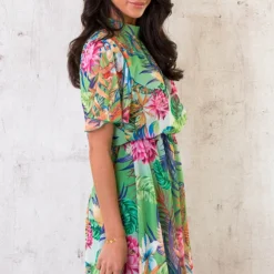 Jungle Jurk Multicolor -Exporteren Dames Glam Winkel Jungle Jurk Mutlicolor 6 586x900 1