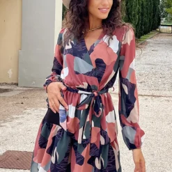 Laagjes Print Jurk Multicolor