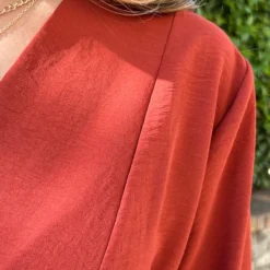 Limited Jurk Chicago Terracotta -Exporteren Dames Glam Winkel Limited Jurk Chicago Terracotta 7 586x900 1