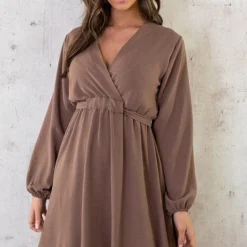 Exporteren Dames Glam Winkel -Exporteren Dames Glam Winkel Londen Jurk Taupe 4 586x900 1