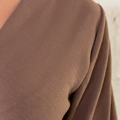 Londen Jurk Taupe -Exporteren Dames Glam Winkel Londen Jurk Taupe 586x900 1