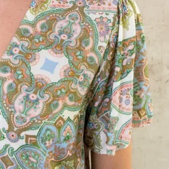 Maxi Print Jurk Army -Exporteren Dames Glam Winkel Maxi Print Jurk Army 1 586x900 1