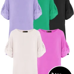 Musthave Deal Mousseline Embroidery Oversized Jurk