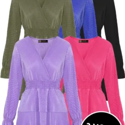 Musthave Deal Plisse Laagjes Jurk