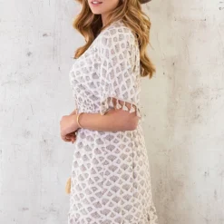 Oversized Jurk Gouden Detail Print Beige -Exporteren Dames Glam Winkel Oversized Jurk Gouden Detail Print Beige 1 586x900 2