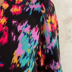 Overslag Print Jurk Multicolor -Exporteren Dames Glam Winkel Overslag Print Jurk Multicolor 586x900 1