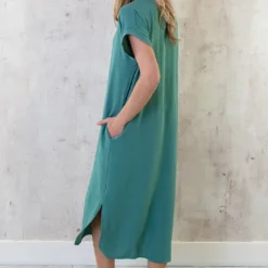 Palermo Pocket Jurk Mint -Exporteren Dames Glam Winkel Palermo Pocket Jurk Mint 3 586x900 1