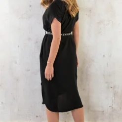 Palermo Pocket Jurk Zwart -Exporteren Dames Glam Winkel Palermo Pocket Jurk Zwart 5 1 586x900 1