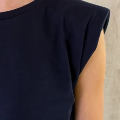 Schoudervulling Maxi Split Jurk Marine 11 Schoudervulling Maxi Split Jurk Marine -Exporteren Dames Glam Winkel Schoudervulling Maxi Split Jurk Marine 586x900 1