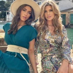 Sienna Jurk Petrol -Exporteren Dames Glam Winkel Sienna Jurk Petrol 6 586x900 1