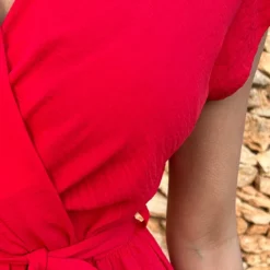 Sienna Jurk Rood -Exporteren Dames Glam Winkel Sienna Jurk Rood close 586x900 1