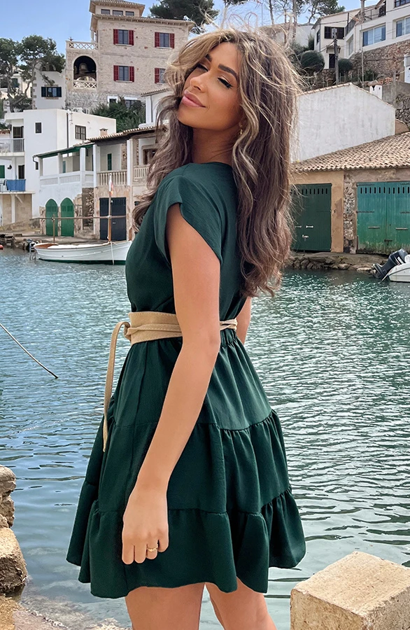 Sienna Jurk Smaragd 4 Sienna Jurk Smaragd - Afbeelding 4