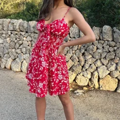 Spaghetti Jurk Rozen Rood 13 Spaghetti Jurk Rozen Rood -Exporteren Dames Glam Winkel Spaghetti Jurk Rozen Rood 5 586x900 1