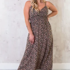 Spaghetti Maxi Jurk Bloemen -Exporteren Dames Glam Winkel Spaghetti Maxi Jurk Bloemen 1 586x900 4