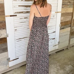 Spaghetti Maxi Jurk Bloemen -Exporteren Dames Glam Winkel Spaghetti Maxi Jurk Bloemen 2 586x900 2