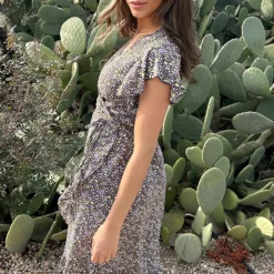 Wikkel Jurk Bloemen Paars 14 Wikkel Jurk Bloemen Paars -Exporteren Dames Glam Winkel Wikkel Jurk Bloemen Paars 6 586x900 1