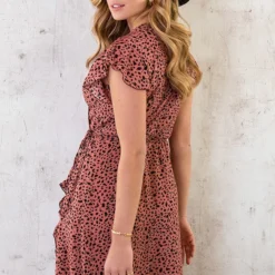 Wikkel Jurk Cheetah Koraal 10 Wikkel Jurk Cheetah Koraal -Exporteren Dames Glam Winkel Wikkel Jurk Cheetah Koraal 1 586x900 1